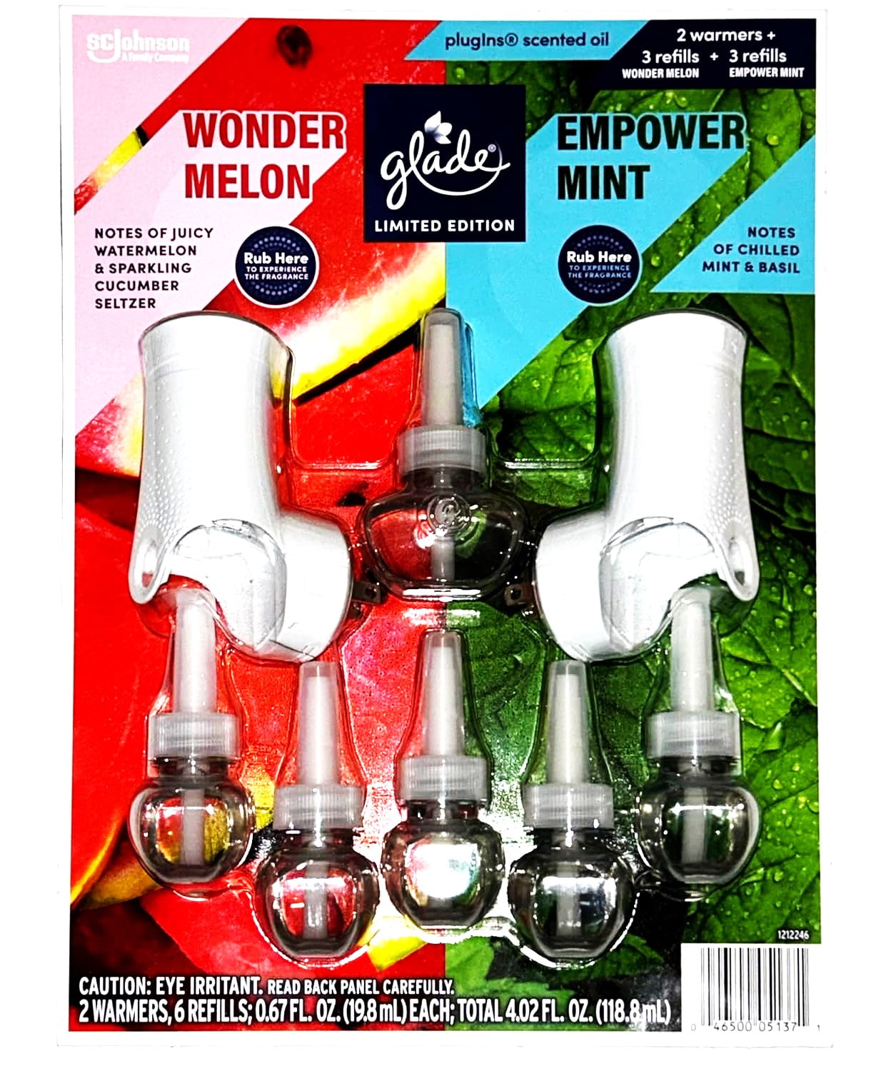 S.C. Johnson & Son Glade Plugin Scents 6ct. Pack & 2 Oil Warmers