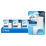 5 pack Glade PlugIns Air Freshener Warmer, Holds Essential Oil Infused Wall Plug In Refill, 1 Count