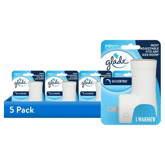 (5 pack) Glade PlugIns Air Freshener Warmer, Holds Essential Oil Infused Wall Plug In Refill, 1 Count