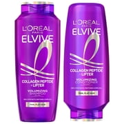 LOreal Paris Elvive Collagen Peptide + Lifter 72h Volumizing 13.5oz Shampoo and Conditioner