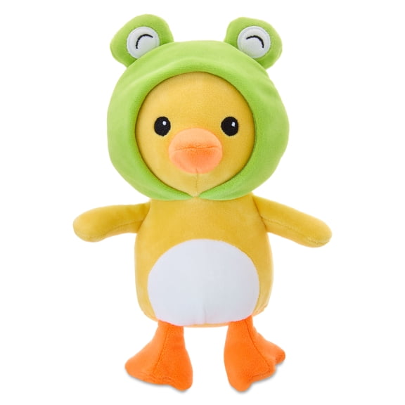 Small Duck with Frog Costume Plush, Multicolor, 9.5", Easter by Way To Celebrate