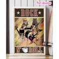 thumbnail image 1 of S Cat Lovers Rockn Roll Vintage Home Poster Wall Art Vertical 16 x 24 Inch Poster, 1 of 5