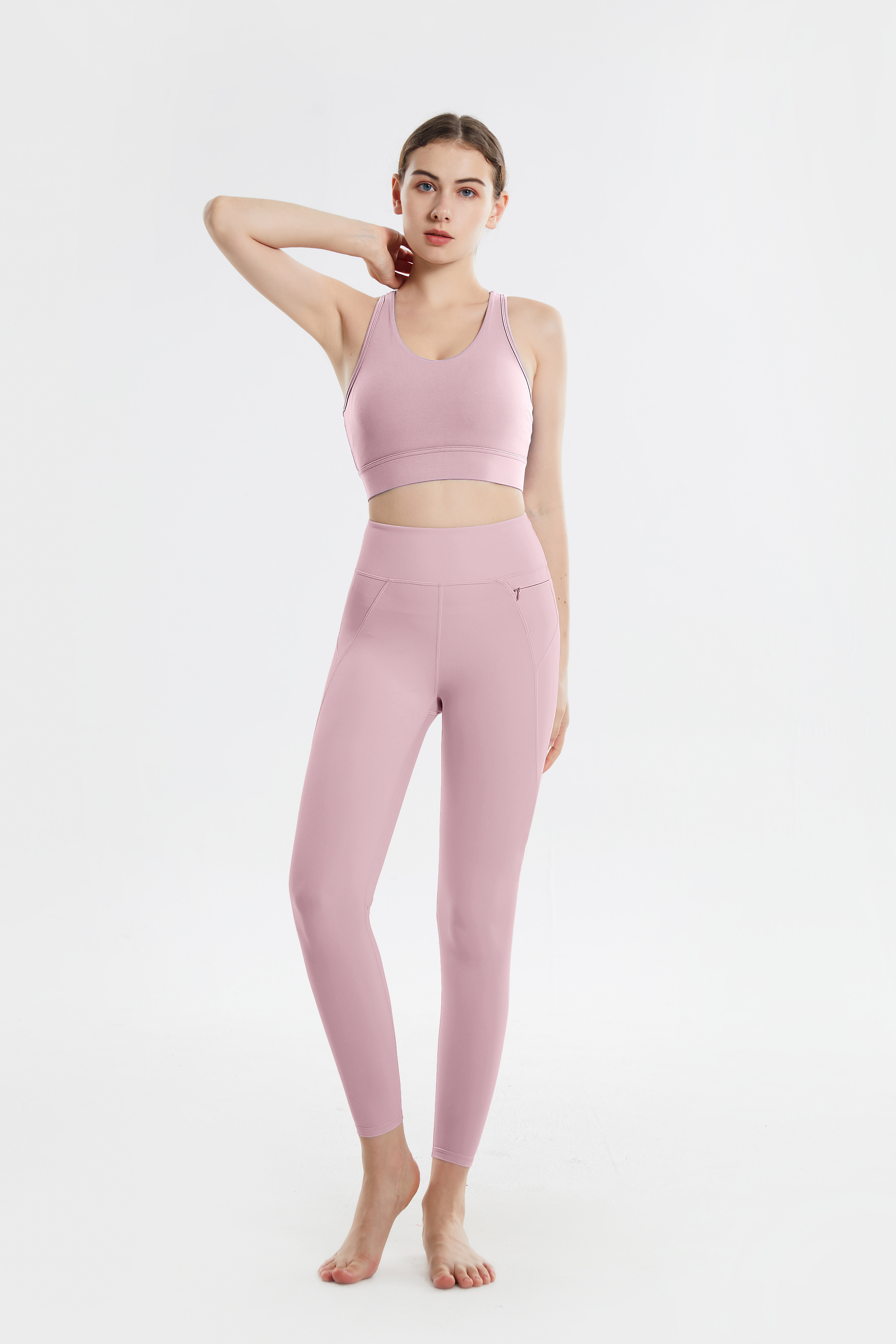 S.Christina Butt Lifting Nylon Leggings for Women Workout Tights Tummy