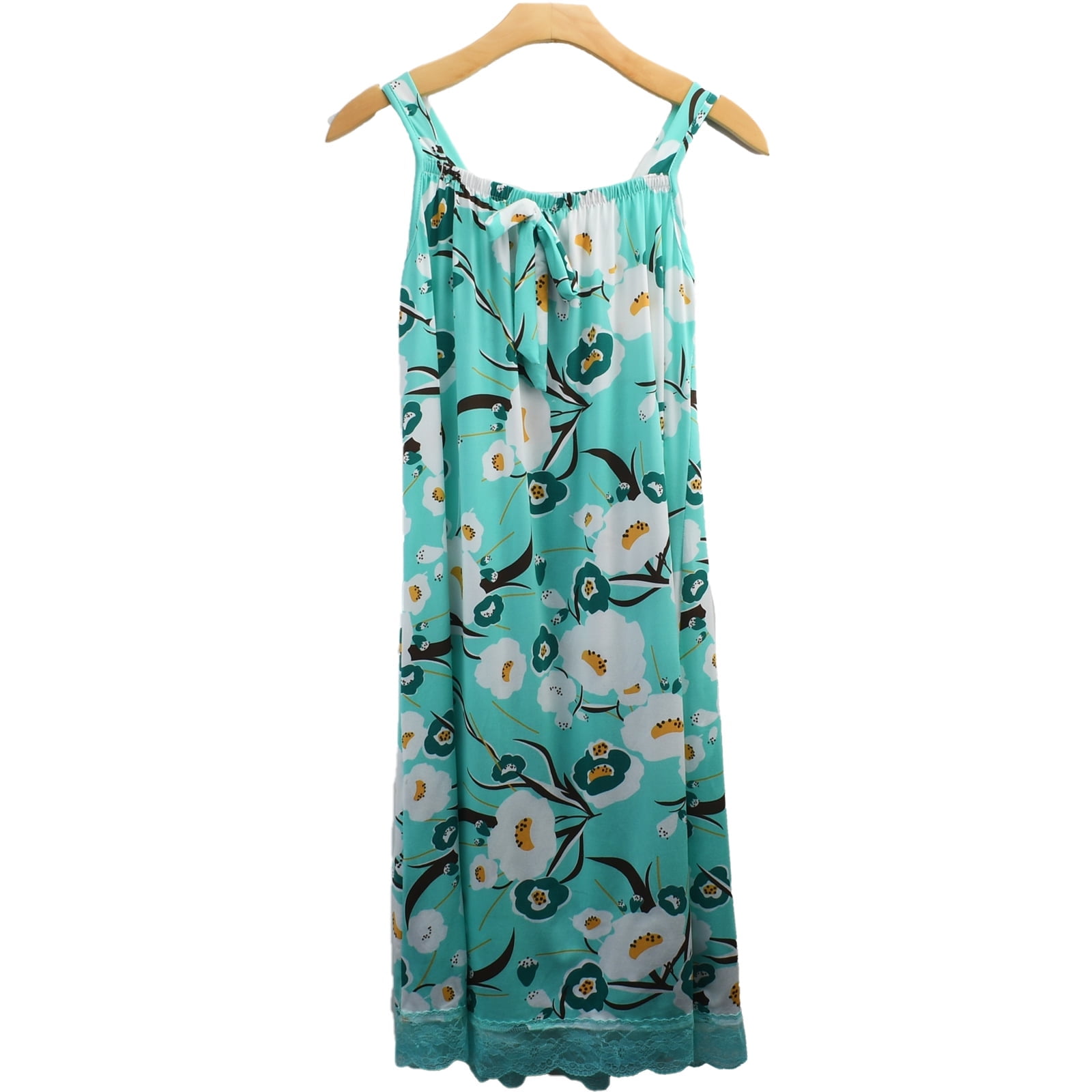 S.Christina Women's Long Sleepwear, Sleeveless Sleepshirts, Long Sleep ...