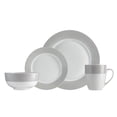 thumbnail image 1 of S & Co. Dinnerset 16PC Round Rim Grey Line, 1 of 2