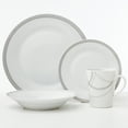 thumbnail image 1 of S & Co. Dinnerset 16PC Round Rim Infinity, 1 of 1