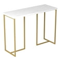 thumbnail image 1 of Console Sofa Table Marble Gold Metal, 1 of 4