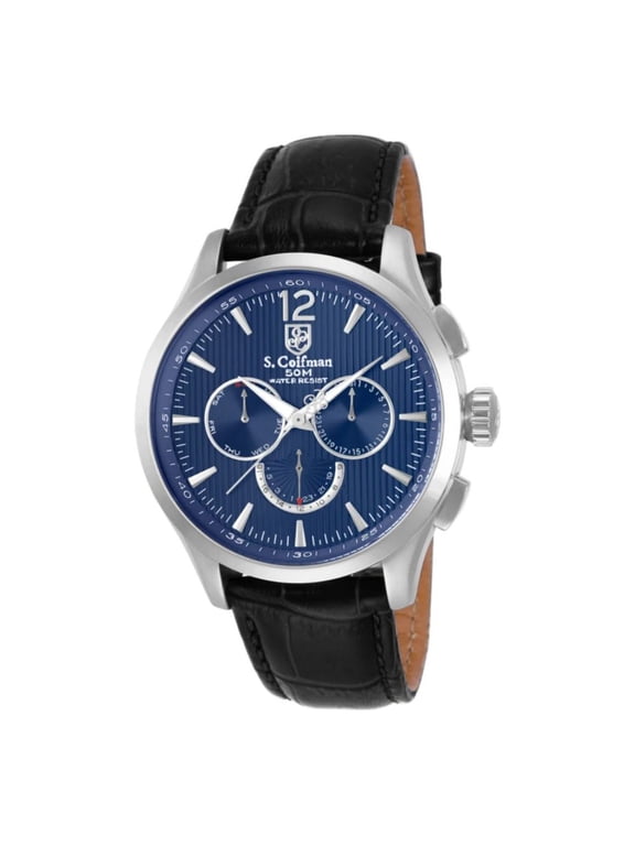 S. Coifman Heritage Men's Blue Dial Swiss Quartz Watch SC0121