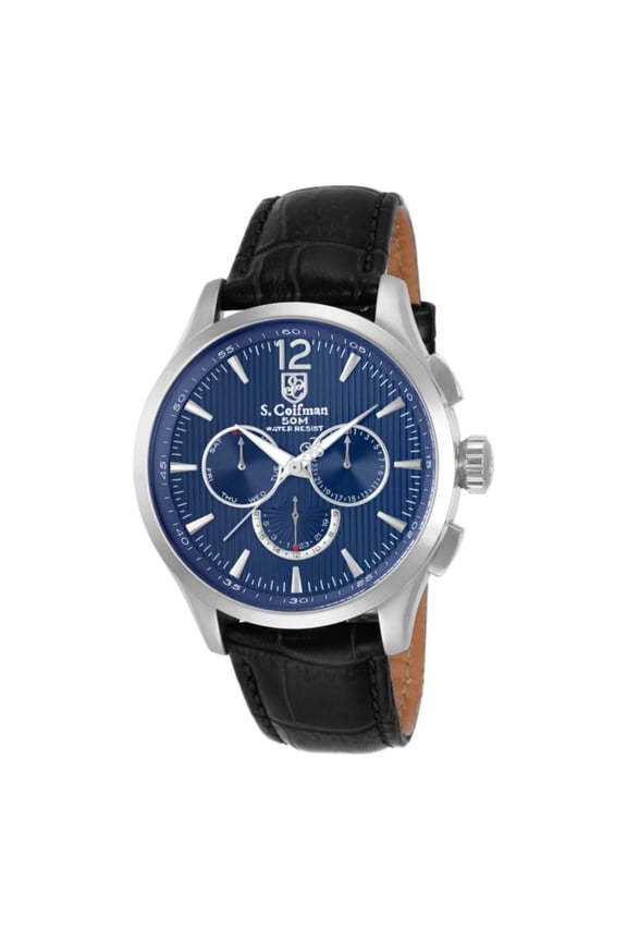 S. Coifman Heritage Men's Blue Dial Swiss Quartz Watch SC0121