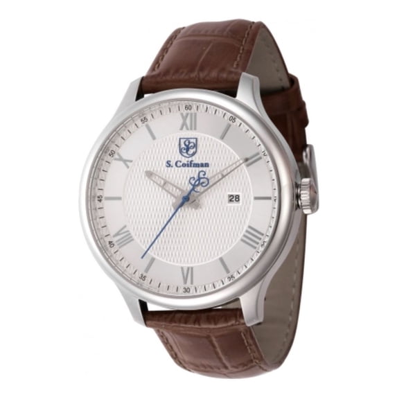 S. Coifman Heritage Men's Silver-Tone Dial Quartz Chronograph Watch SC0152