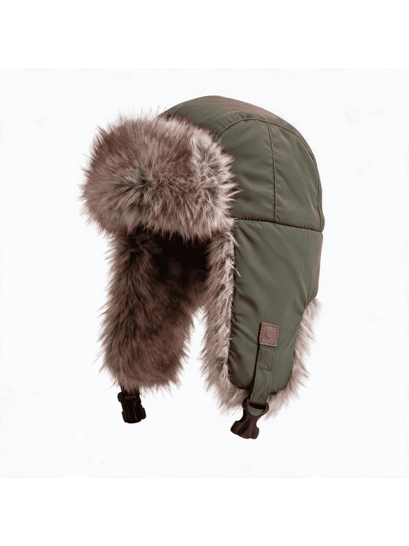 S A Company Trapper Hats for Men & Women | Ushanka Russian Hat | Lumberjack Hat | Bomber Hat | Faux Fur Hat with Ear Flaps | Warm Winter Trapper Hat | Kalamata
