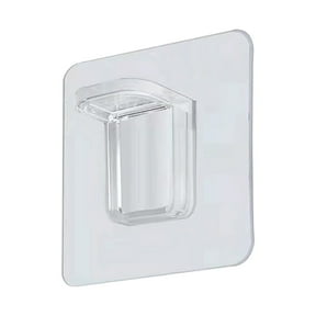 S No Drill Shelf Bracket Strengthened Clear Pvc Adhesive Laminate Support For Cabinet Partition Plank Connecting Right Angle Load Bearing Size Small Easy Installation Lightweight Envelope