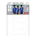 thumbnail image 1 of S.E.I. 5-inch Iron-on T-Shirt Numbers, Varsity Number Flock Heat Transfers, White, 1 of 4