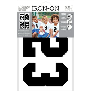 12 Iron on/Sew On Numbers (Two Tone) - $7.00 : Propatchesusa