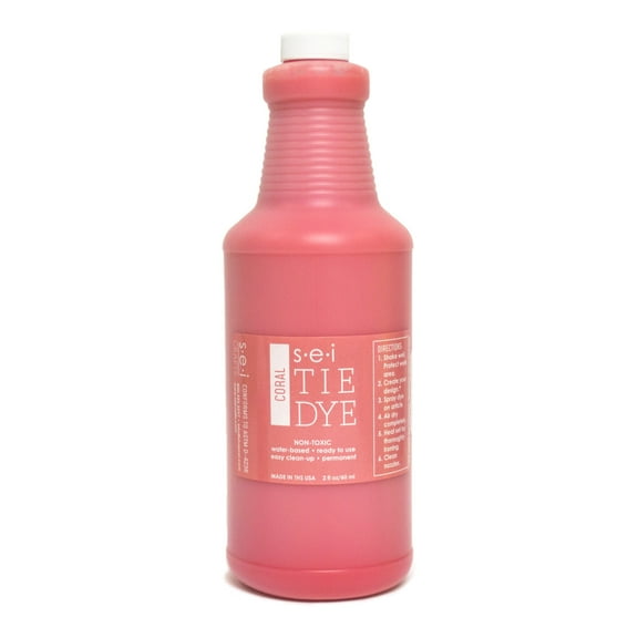 S·E·I Coral Tie Dye, Fabric Dye, 1-Quart-32 Ounces