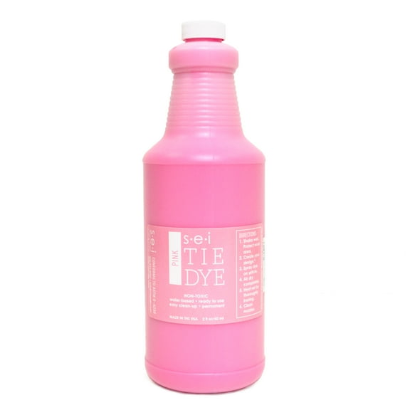 S·E·I Pink Tie Dye, Fabric Dye, 1-Quart-32 Ounces