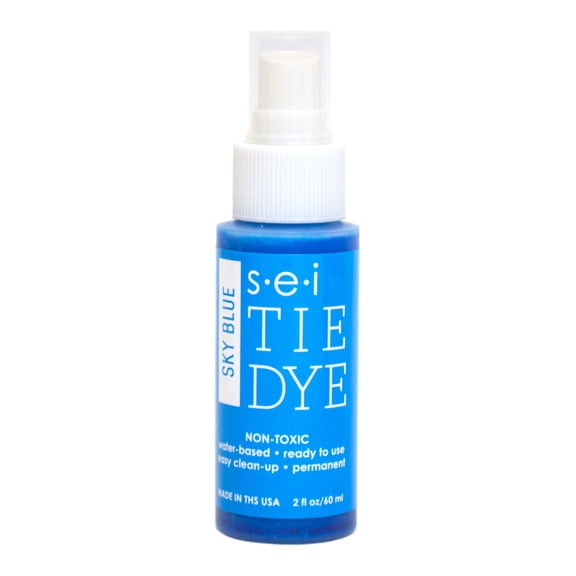 S.E.I. Tie Dye Sky Blue Spray Bottle, 2- Ounce, Fabric Spray Dye