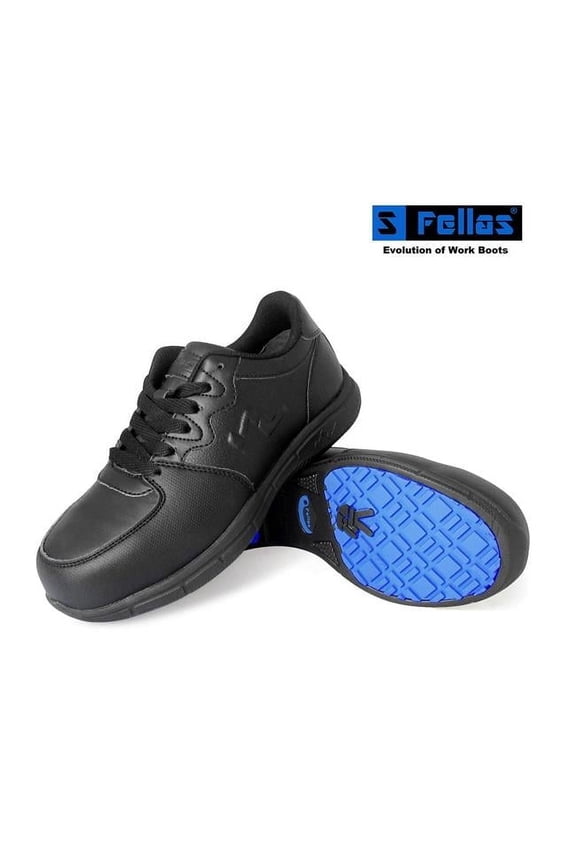 BY GENUINE GRIP 520-8.5M Athletic Shoes,8-1/2,M,Black,PR