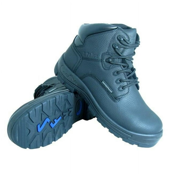 S Fellas by Genuine Grip 6050-9.5W Men's Poseidon Comp Toe Waterproof 6 in. Hiker Work Boot Black - Size 9.5