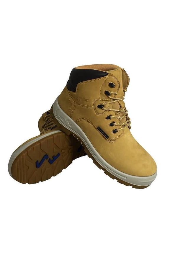 by Genuine Grip 652-10W Women's Poseidon Comp Toe Waterproof 6 in. Work Boot Wheat - Size 10