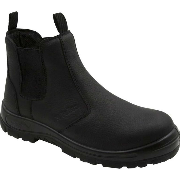 ★ROMEO★ Genuine Grip Work Romeo Boots, Composite Toe, Black Leather, ASTM
