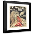 thumbnail image 1 of S. Flanchoin 12x14 Black Modern Framed Museum Art Print Titled - Le Journal, Fleur Des Rues (1904), 1 of 1