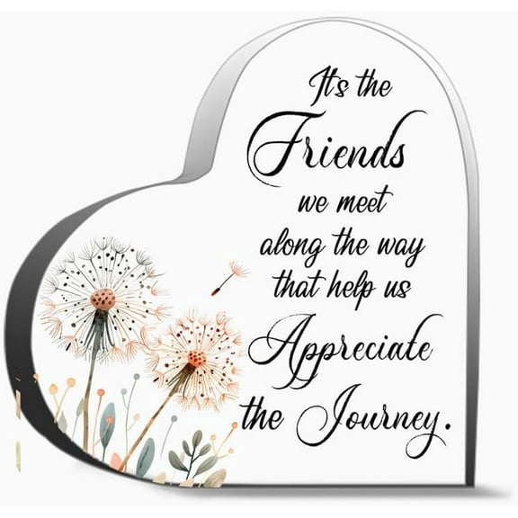 It S The Friends We Meet Along The Way That Help Us Appreciate The Journey Inspirational Gifts For Friends, Gifts For Family Coworker Home Decorative Signs