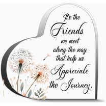 It S The Friends We Meet Along The Way That Help Us Appreciate The Journey Inspirational Gifts For Friends, Gifts For Family Coworker Home Decorative Signs