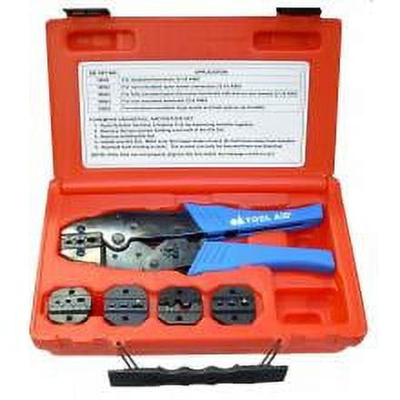 Eclipse Tools Pro's Kit Terminal Crimp Tool Set With 175 Insulated Connectors - Ratcheting Crimper