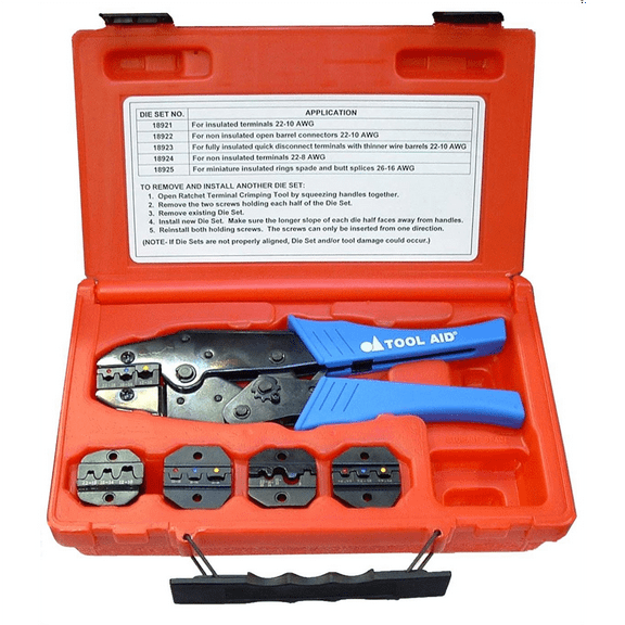 S&G Tool Aid 18920 - Ratcheting Terminal Crimping Kit