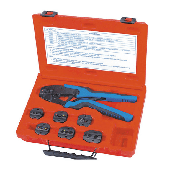 S&G Tool Aid 18960 - Quick Change Ratcheting Terminal Crimping Kit