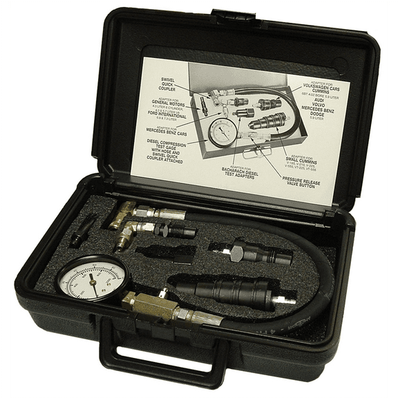 S&G Tool Aid 34900 - Diesel Compression Tester Set in Storage Case