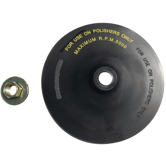 S&G Tool Aid 94820 - 7" Rubber Backing Pad with Hex Spindle Nut