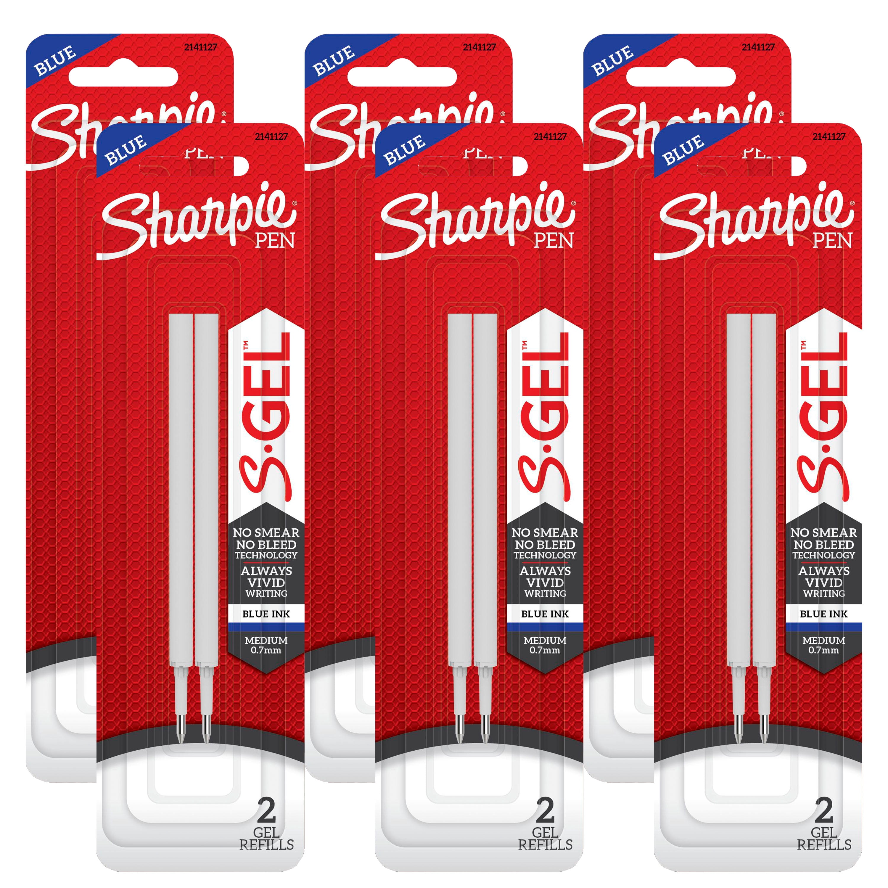 Sharpie S-Gel 2141127 S-Gel 0.7 mm Pen Refills - Blue Ink/Medium Bullet Tip (2/Pack)