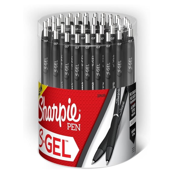 S-Gel Gel Pen, Medium Point, Black , 36/Pack (2096180)