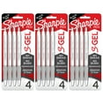 thumbnail image 1 of S-Gel, Gel Pens, Medium Point (0.7mm), Pearl White Body, Black Gel Ink Pens, 4 Per Pack, 3 Packs, 1 of 2
