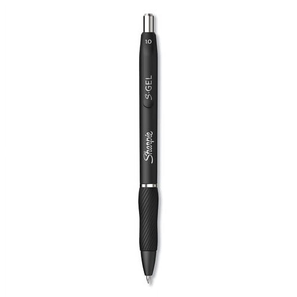 "S-Gel High-Performance Gel Pen, Retractable, Bold 1 Mm, Black Ink, Black Barrel, Dozen | Bundle of 2 Dozen"