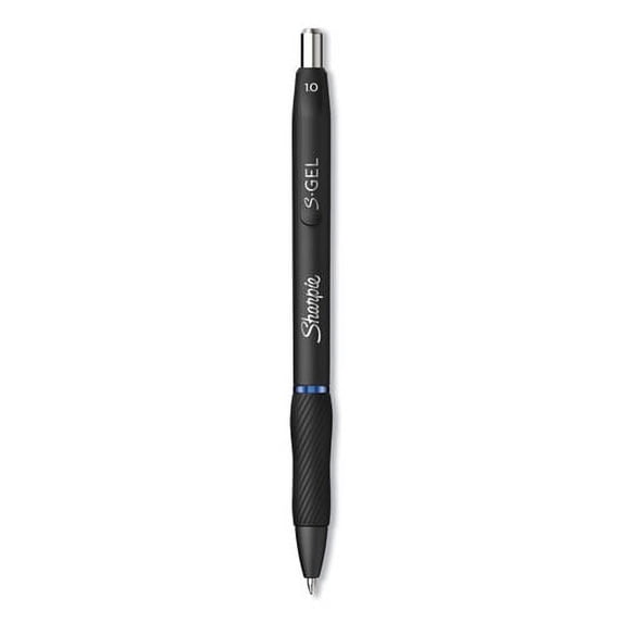 "S-Gel High-Performance Gel Pen, Retractable, Bold 1 Mm, Blue Ink, Black Barrel, Dozen | Bundle of 10 Dozen"