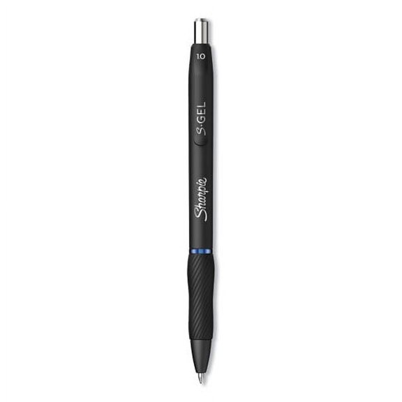 "S-Gel High-Performance Gel Pen, Retractable, Bold 1 Mm, Blue Ink, Black Barrel, Dozen | Bundle of 10 Dozen"