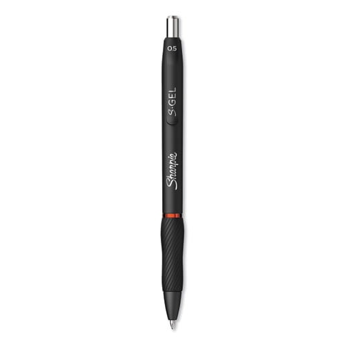S-Gel High-Performance Gel Pen, Retractable, Fine 0.5 mm, Red Ink, Black Barrel, Dozen S-Gel High-Performance Gel Pen, Retractable, Fine 0.5 mm, Red Ink, Black Barrel, Dozen