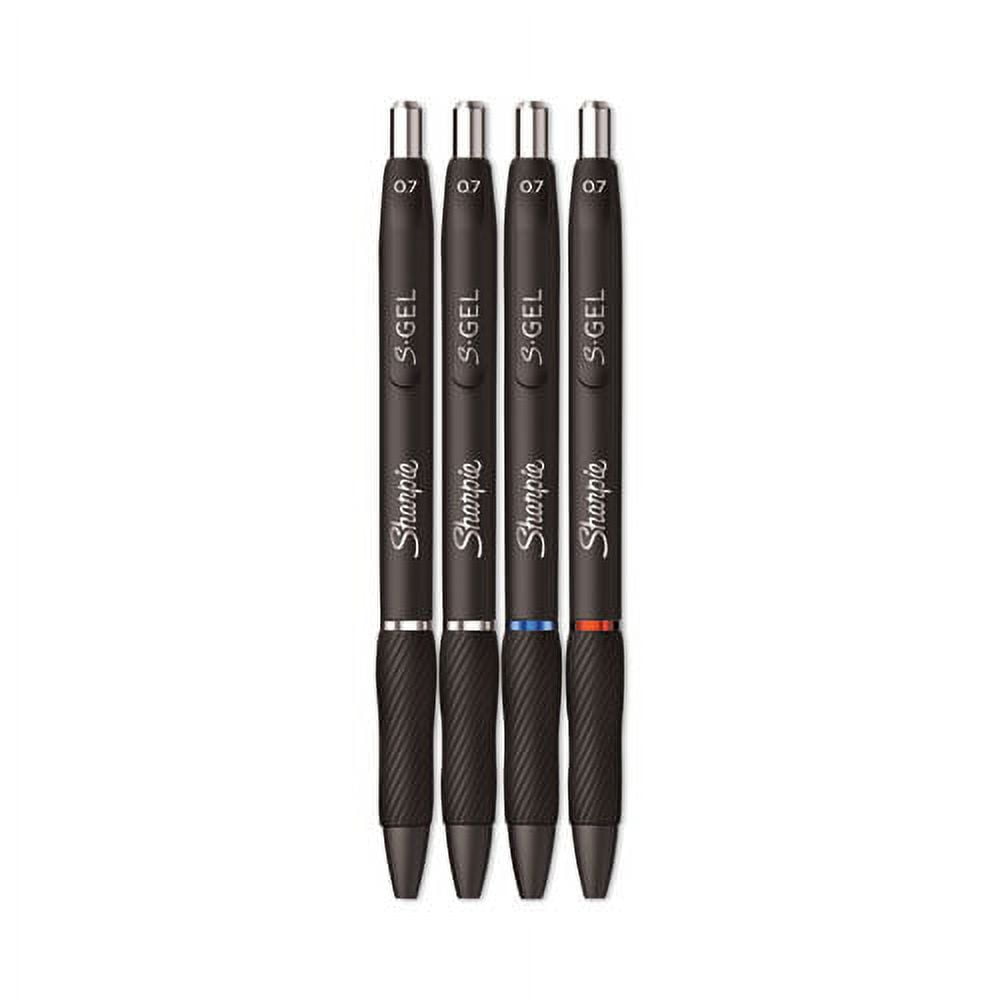 Great Value, Sharpie® S-Gel™ S-Gel High-Performance Gel Pen, Retractable,  Medium 0.7 Mm, Five Assorted Ink Colors, Black Barrel, 8/Pack by Sanford