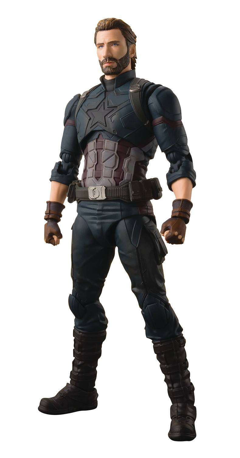 S.H.FIGUARTS S.H. Figuarts Avengers Infinity War Captain America & Tamashii Effect Explosion Action Figure