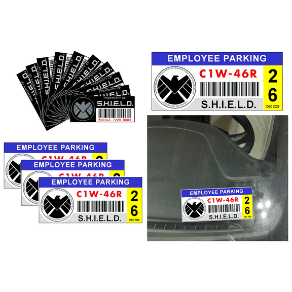 S.H.I.E.L.D. Mega-Bundle Asset tags - Decal - Stickers 14 pieces. SHIELD