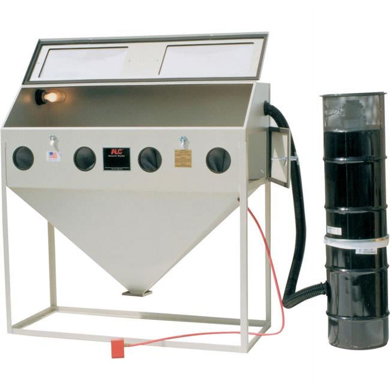 S & H Industries B2247135 63 in. Steel Top & Side Open Blast Cabinet ...