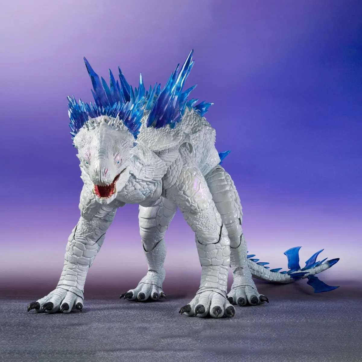 Shimo White and Blue Action Figure with Clear Crystals