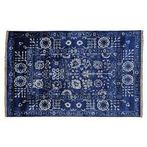 S&H Rugs sh21477 4 x 6 ft. Tone on Tone Wool & Bamboo Silk Tabriz Oriental Hand Knotted Rug