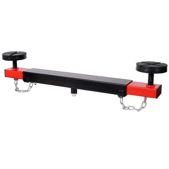 S-HOME 1 Ton Cross Beam Adapter for Floor Jacks – Heavy Duty Underframe Bar with Rubber Pads (jack not included)