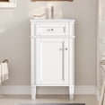 thumbnail image 1 of S-HOME 18-Inch Bathroom Vanity Set With Ceramic Sink And Soft Closing Door，White, 1 of 11