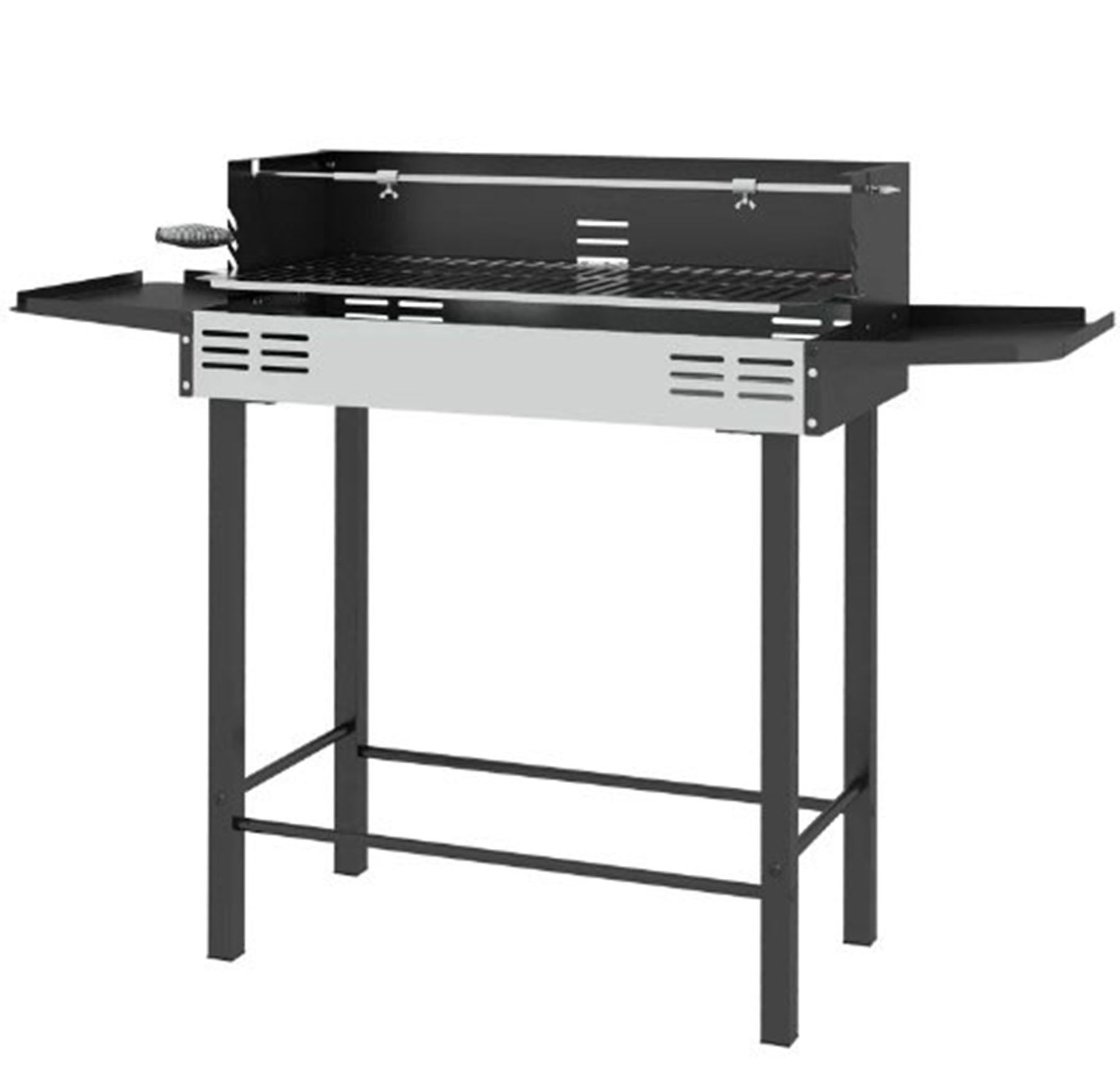 S-HOME 3-Level Adjustable Grill Grate Black & Silver Stainless Steel ...