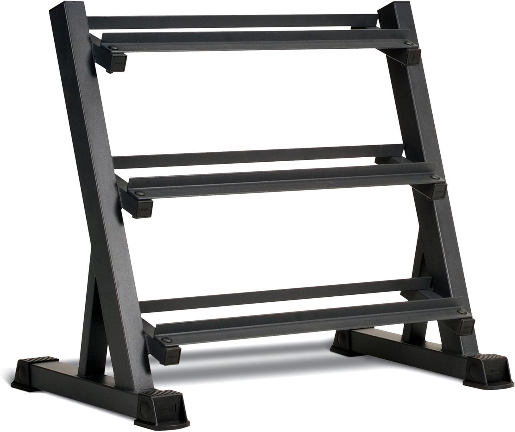 S-HOME 3-Tier Dumbbell Rack Stand With Heavy Duty Design, Supports 5-50lb Weights, 1000lb Max Capacity for Organized Storage